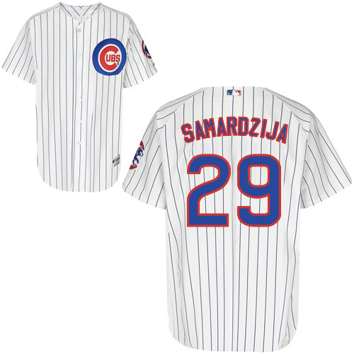 Jeff Samardzija #29 MLB Jersey-Chicago Cubs Men's Authentic Home White Cool Base Baseball Jersey
